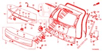TAILGATE PANEL (2D)  for Honda CR-V 2.0 ELEGANCE L 5 Doors 6 speed manual 2013