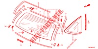 REAR WINDSHIELD/QUARTER G LASS  for Honda CR-V 2.0 ELEGANCE L 5 Doors 5 speed automatic 2013