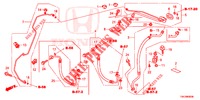 AIR CONDITIONER (FLEXIBLES/TUYAUX) (2.0L/2.4L) (LH) for Honda CR-V 2.0 EXECUTIVE 5 Doors 6 speed manual 2013