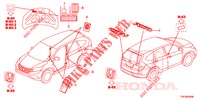 EMBLEMS/CAUTION LABELS  for Honda CR-V 2.0 EXECUTIVE 5 Doors 5 speed automatic 2013