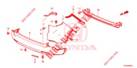REAR BUMPER  for Honda CR-V 2.0 EXECUTIVE 5 Doors 5 speed automatic 2013