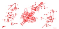 ENGINE MOUNTS (2.0L) (MT) for Honda CR-V 2.0 S 5 Doors 6 speed manual 2013