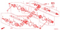FRONT DRIVESHAFT/HALF SHA FT (2.0L) for Honda CR-V 2.0 S 5 Doors 6 speed manual 2013