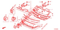 FRONT GRILLE/MOLDING  for Honda CR-V 2.0 S 5 Doors 6 speed manual 2013