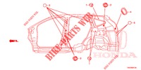 GROMMET (LATERAL) for Honda CR-V 2.0 S 5 Doors 6 speed manual 2013