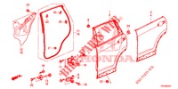 REAR DOOR PANELS (4D)  for Honda CR-V 2.0 S 5 Doors 6 speed manual 2013