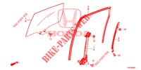 REAR DOOR WINDOWS/REGULAT OR  for Honda CR-V 2.0 S 5 Doors 6 speed manual 2013