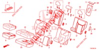 REAR SEAT/SEATBELT (2D)  for Honda CR-V 2.0 S 5 Doors 6 speed manual 2013