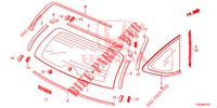 REAR WINDSHIELD/QUARTER G LASS  for Honda CR-V 2.0 S 5 Doors 6 speed manual 2013