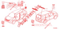 EMBLEMS/CAUTION LABELS  for Honda CR-V 2.0 S 5 Doors 5 speed automatic 2013