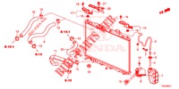 RADIATOR HOSE/RESERVE TAN K (2) for Honda CR-V 2.0 S 5 Doors 5 speed automatic 2013