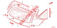REAR WINDSHIELD/QUARTER G LASS  for Honda CR-V 2.0 S 5 Doors 5 speed automatic 2013