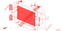 AIR CONDITIONER (CONDENSATEUR) (1) for Honda CR-V 2.0 COMFORT 5 Doors 6 speed manual 2014