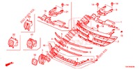 FRONT GRILLE/MOLDING  for Honda CR-V 2.0 COMFORT 5 Doors 6 speed manual 2014