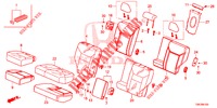 REAR SEAT/SEATBELT (2D)  for Honda CR-V 2.0 COMFORT 5 Doors 6 speed manual 2014