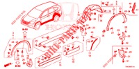 SIDE SILL GARNISH/PROTECT OR  for Honda CR-V 2.0 COMFORT 5 Doors 6 speed manual 2014