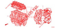 ENGINE ASSY./TRANSMISSION  ASSY. (2.0L) for Honda CR-V 2.0 COMFORT 5 Doors 5 speed automatic 2014