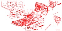 FLOOR MAT/INSULATOR  for Honda CR-V 2.0 COMFORT 5 Doors 5 speed automatic 2014