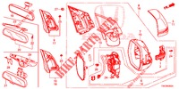 MIRROR/SUNVISOR (3) for Honda CR-V 2.0 COMFORT 5 Doors 5 speed automatic 2014