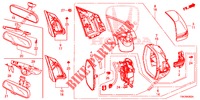 MIRROR/SUNVISOR (3) for Honda CR-V 2.0 ELEGANCE 5 Doors 6 speed manual 2014