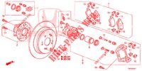 REAR BRAKE (2) for Honda CR-V 2.0 ELEGANCE 5 Doors 6 speed manual 2014