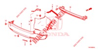 REAR BUMPER  for Honda CR-V 2.0 ELEGANCE 5 Doors 6 speed manual 2014