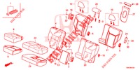 REAR SEAT/SEATBELT (2D)  for Honda CR-V 2.0 ELEGANCE 5 Doors 6 speed manual 2014