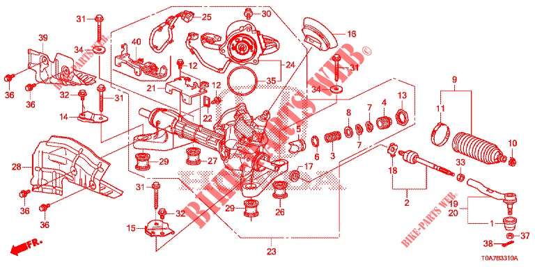 P.S. GEAR BOX (LH) for Honda CR-V 2.0 ELEGANCE 5 Doors 5 speed automatic 2014