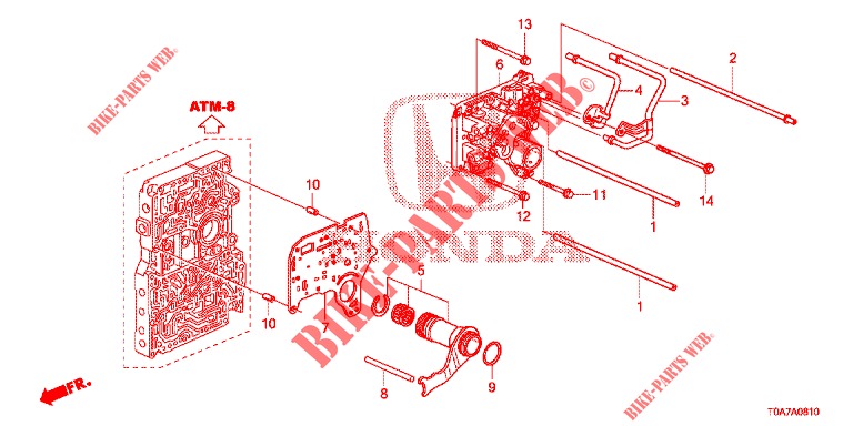 REGULATOR BODY (2.0L) (2.4L) for Honda CR-V 2.0 ELEGANCE 5 Doors 5 speed automatic 2014