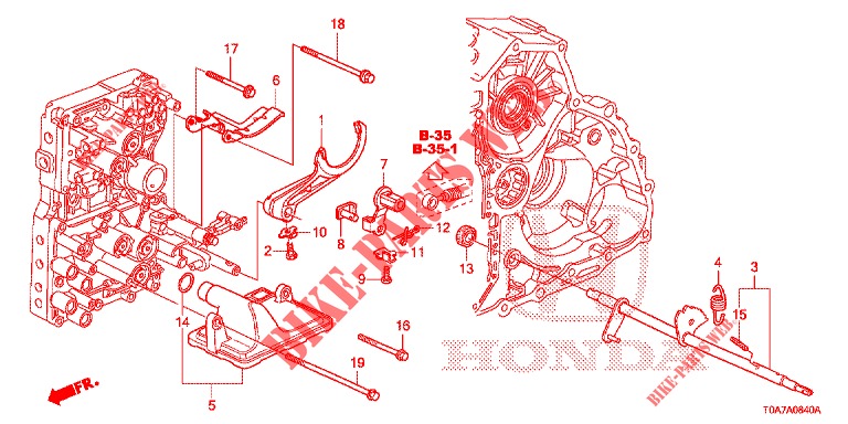 SHIFT FORK/SETTING SCREW (2.0L) (2.4L) for Honda CR-V 2.0 ELEGANCE 5 Doors 5 speed automatic 2014