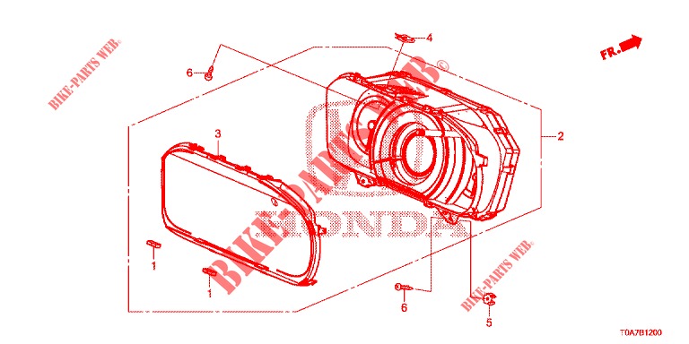 SPEEDOMETER  for Honda CR-V 2.0 ELEGANCE 5 Doors 5 speed automatic 2014