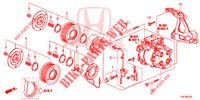 AIR CONDITIONER (COMPRESSEUR) (3) for Honda CR-V 2.0 ELEGANCE L 5 Doors 6 speed manual 2014