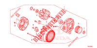 ALTERNATOR (DENSO) (2.0L) for Honda CR-V 2.0 ELEGANCE L 5 Doors 6 speed manual 2014