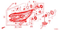 HEADLIGHT  for Honda CR-V 2.0 ELEGANCE L 5 Doors 6 speed manual 2014