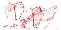 REAR DOOR PANELS (4D)  for Honda CR-V 2.0 ELEGANCE L 5 Doors 6 speed manual 2014