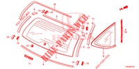 REAR WINDSHIELD/QUARTER G LASS  for Honda CR-V 2.0 ELEGANCE L 5 Doors 6 speed manual 2014