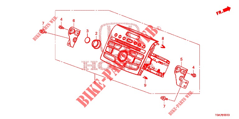 AUTO RADIO  for Honda CR-V 2.0 ELEGANCE L 5 Doors 6 speed manual 2014