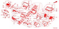 INSTRUMENT GARNISH (COTE DE CONDUCTEUR) (LH) for Honda CR-V 2.0 ELEGANCE L 5 Doors 5 speed automatic 2014
