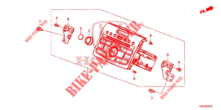 AUTO RADIO  for Honda CR-V 2.0 EXCLUSIVE NAVI 5 Doors 6 speed manual 2014