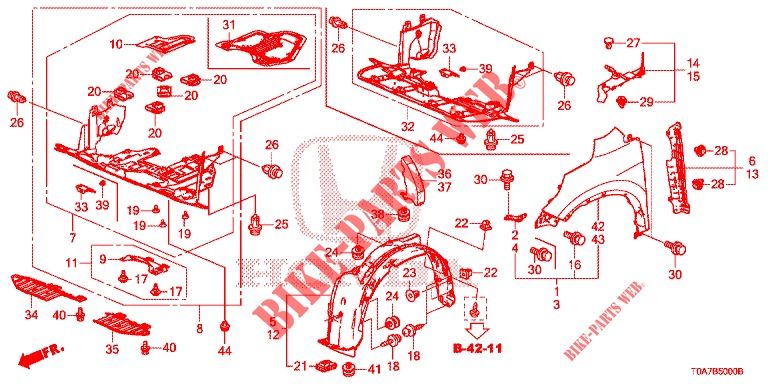 FRONT FENDERS  for Honda CR-V 2.0 EXCLUSIVE NAVI 5 Doors 6 speed manual 2014