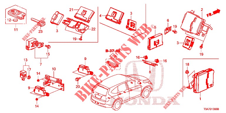 MODULE UNIT BODY CONTROL for Honda CR-V 2.0 EXCLUSIVE NAVI 5 Doors 6 speed manual 2014