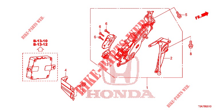 POWER TAILGATE MOTOR  for Honda CR-V 2.0 EXCLUSIVE NAVI 5 Doors 6 speed manual 2014