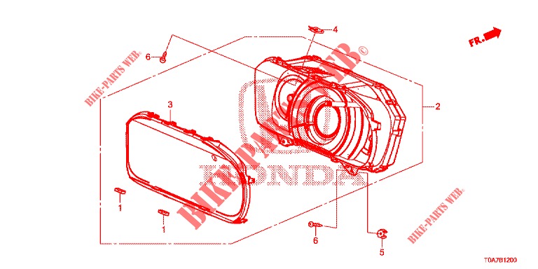 SPEEDOMETER  for Honda CR-V 2.0 EXCLUSIVE NAVI 5 Doors 6 speed manual 2014