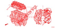 ENGINE ASSY./TRANSMISSION  ASSY. (2.0L) for Honda CR-V 2.0 S 5 Doors 6 speed manual 2014