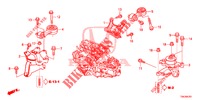 ENGINE MOUNTS (2.0L) (MT) for Honda CR-V 2.0 S 5 Doors 6 speed manual 2014