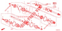 FRONT DRIVESHAFT/HALF SHA FT (2.0L) for Honda CR-V 2.0 S 5 Doors 6 speed manual 2014