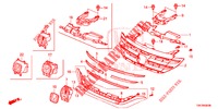 FRONT GRILLE/MOLDING  for Honda CR-V 2.0 S 5 Doors 6 speed manual 2014