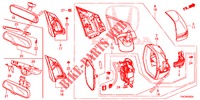 MIRROR/SUNVISOR (3) for Honda CR-V 2.0 S 5 Doors 6 speed manual 2014