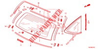 REAR WINDSHIELD/QUARTER G LASS  for Honda CR-V 2.0 S 5 Doors 5 speed automatic 2014