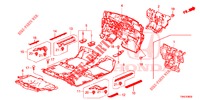 FLOOR MAT/INSULATOR (3) for Honda CR-V 2.0 COMFORT 5 Doors 6 speed manual 2015
